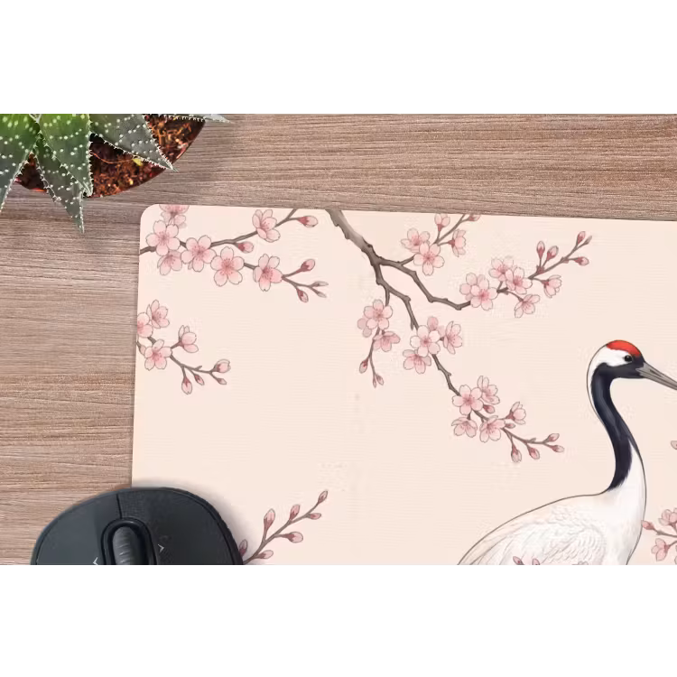 Muismat - Aziatisch - Kraanvogel - Beige — 4