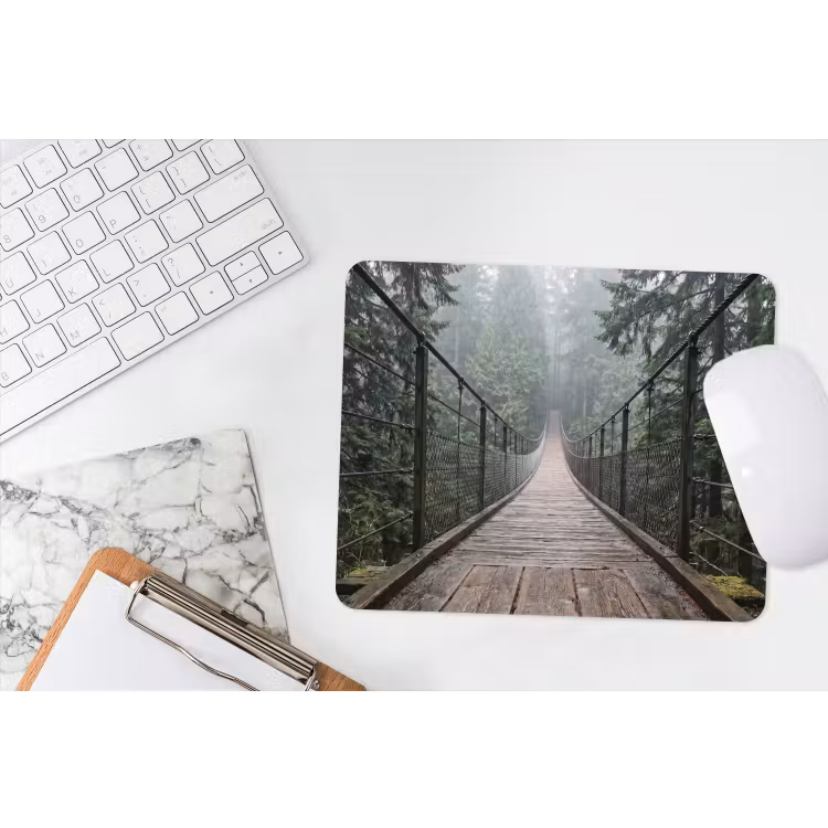 Muismat - Brug - Bos - Mist - Natuur — 2