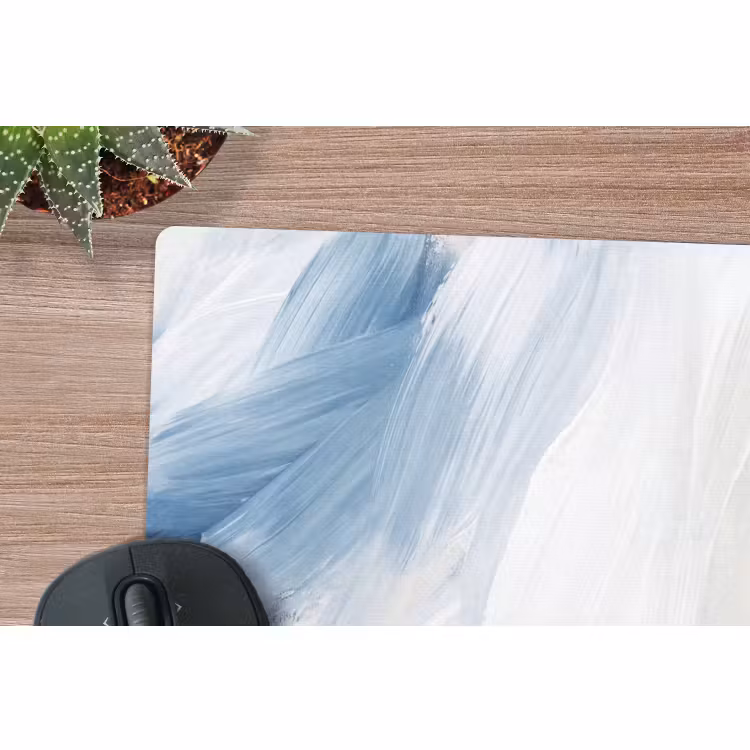 Muismat - Abstract - Acryl - Blauw - Goud - Elegant — 4