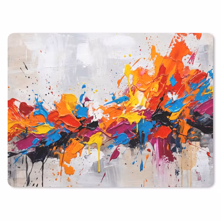 Muismat - Abstract - Schilderij - Kleurrijk - Dynamisch — 1