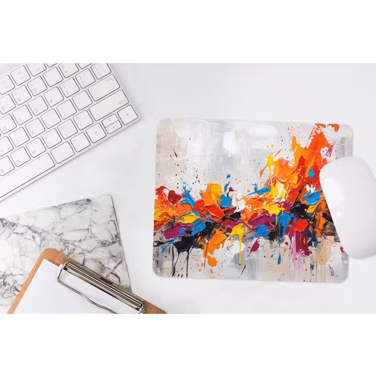 Muismat - Abstract - Schilderij - Kleurrijk - Dynamisch — 2