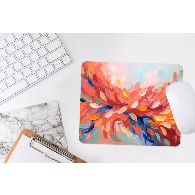 Muismat - Bloemen - Abstract - Kunst - Modern — 2