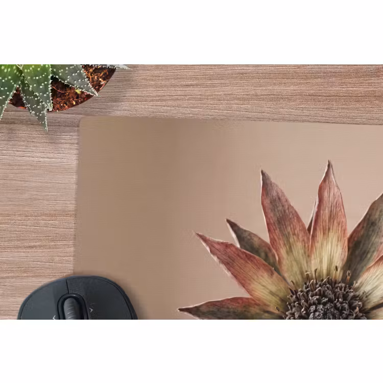 Muismat - Droogbloem - Protea - Vintage - Beige - Rustiek — 4