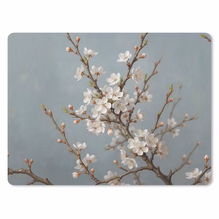 Muismat - Botanisch - Stilleven - Blauw — 1