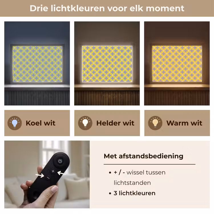Lightbox - Wandlamp - Geometrisch - Cirkels - Modern - Grijs - Geel — 8