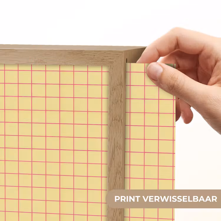 Lightbox - Wandlamp - Ruitjes - Grid - Minimalistisch - Geel - Roze — 5