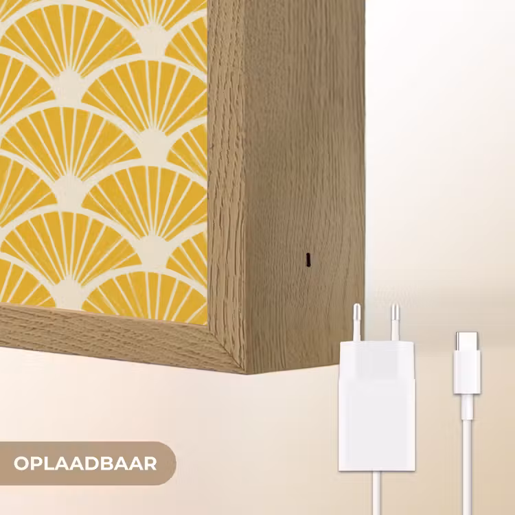 Lightbox - Wandlamp - Waaiers - Art Deco - Retro - Okergeel — 7