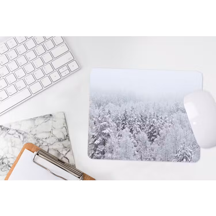 Muismat - Bos - Sneeuw - Winter - Natuur - Wit — 2