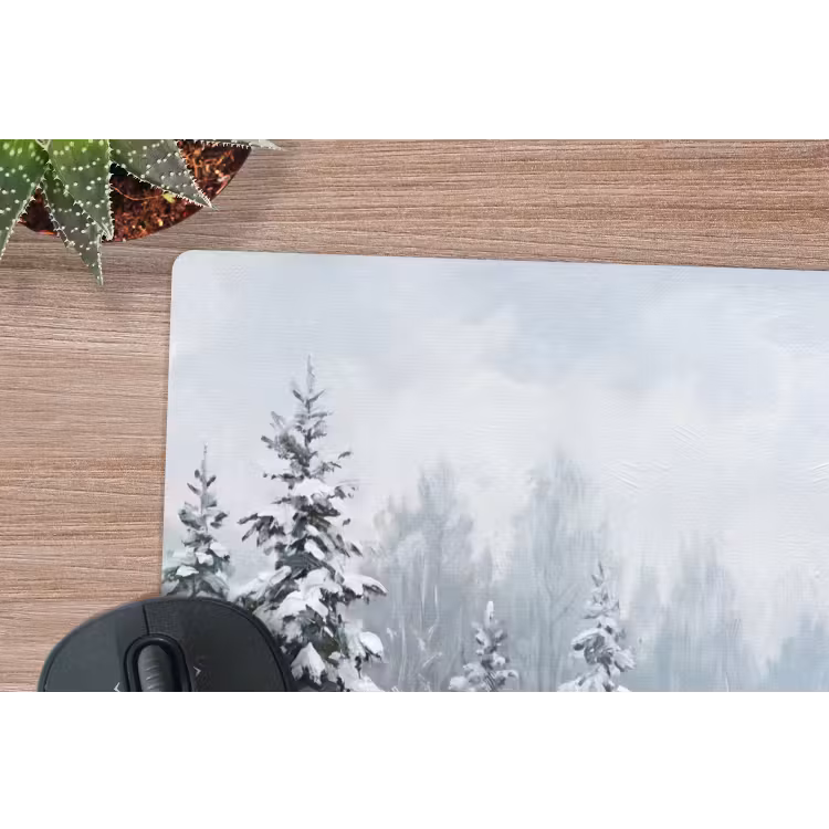 Muismat - Bospad - Dennen - Sneeuw - Winter - Rustgevend — 4