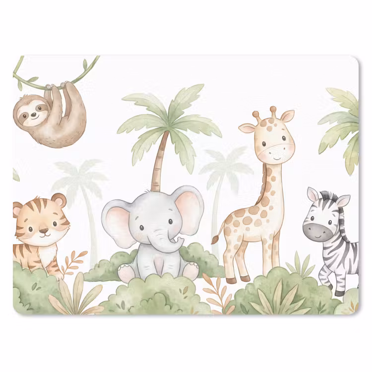 Muismat - Dieren - Jungle - Pastel — 1
