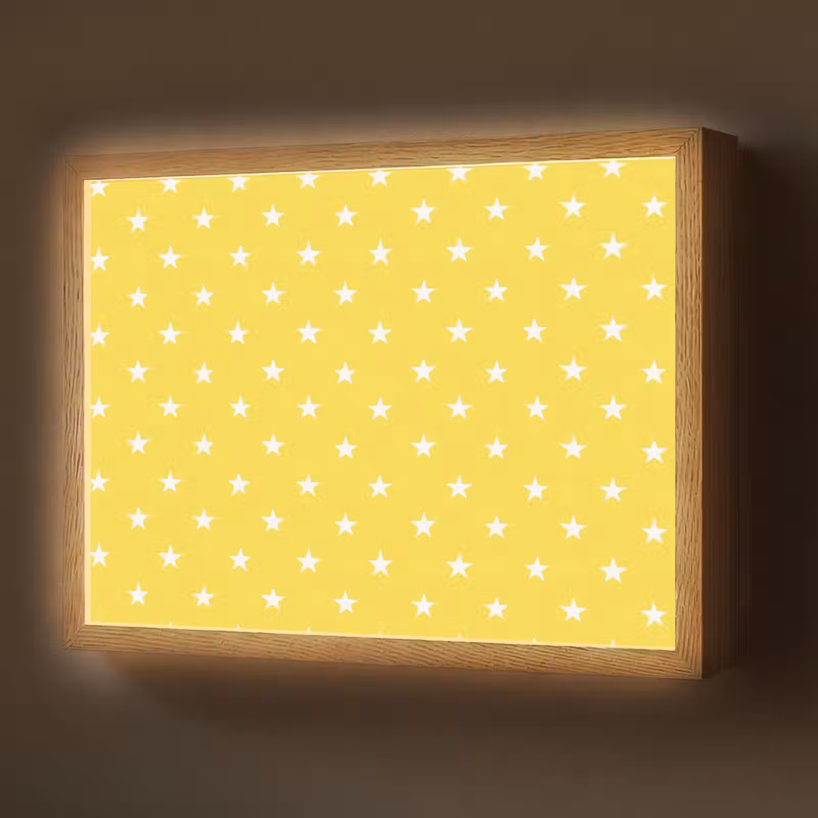 Lightbox - Wandlamp - Sterren - Patroon - Minimalistisch - Geel — 1