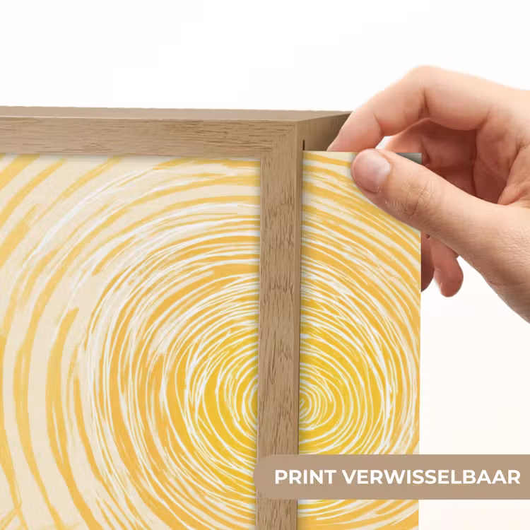Lightbox - Wandlamp - Cirkels - Abstract - Artistiek - Geel — 5