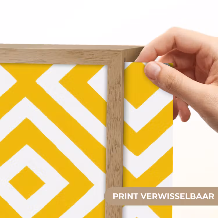 Lightbox - Wandlamp - Geometrisch - Lijnen - Modern - Geel - Wit — 5