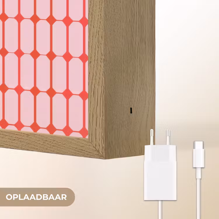 Lightbox - Wandlamp - Geometrisch - Minimalistisch - Rood - Roze — 7