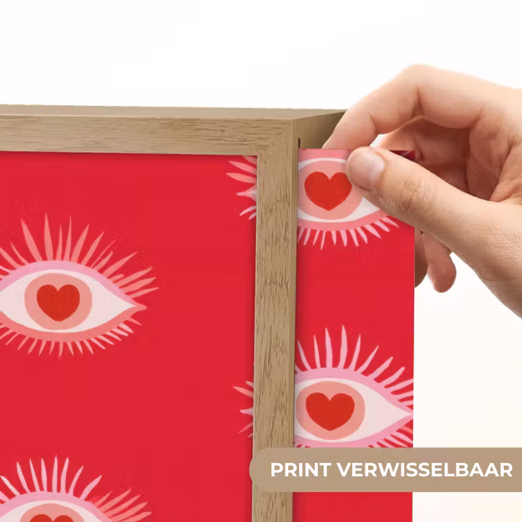 Lightbox - Wandlamp - Ogen - Hart - Abstract - Rood - Roze — 5
