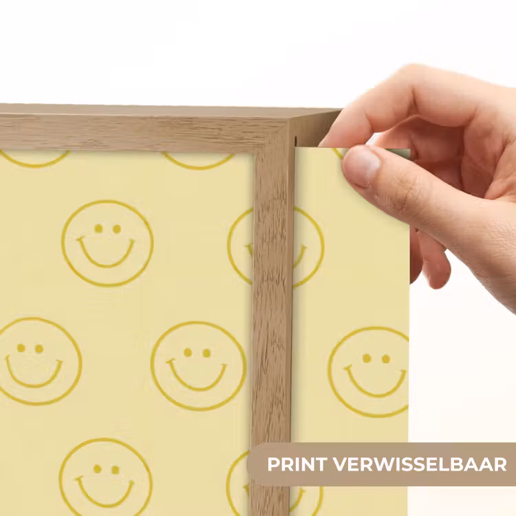 Lightbox - Wandlamp - Smileys - Patroon - Retro - Zachtgeel — 5