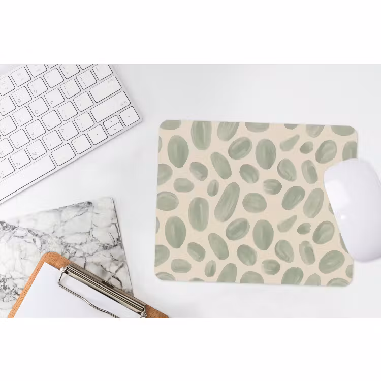 Muismat - Abstract - Patroon - Organisch - Groen - Modern — 2