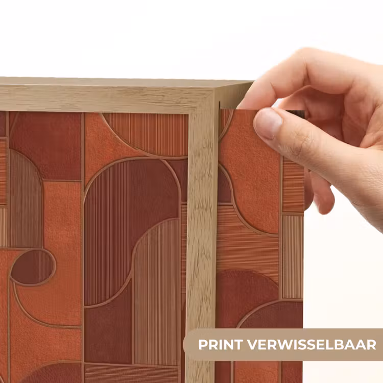 Lightbox - Wandlamp - Geometrisch - Abstract - Textuur - Bruin — 5