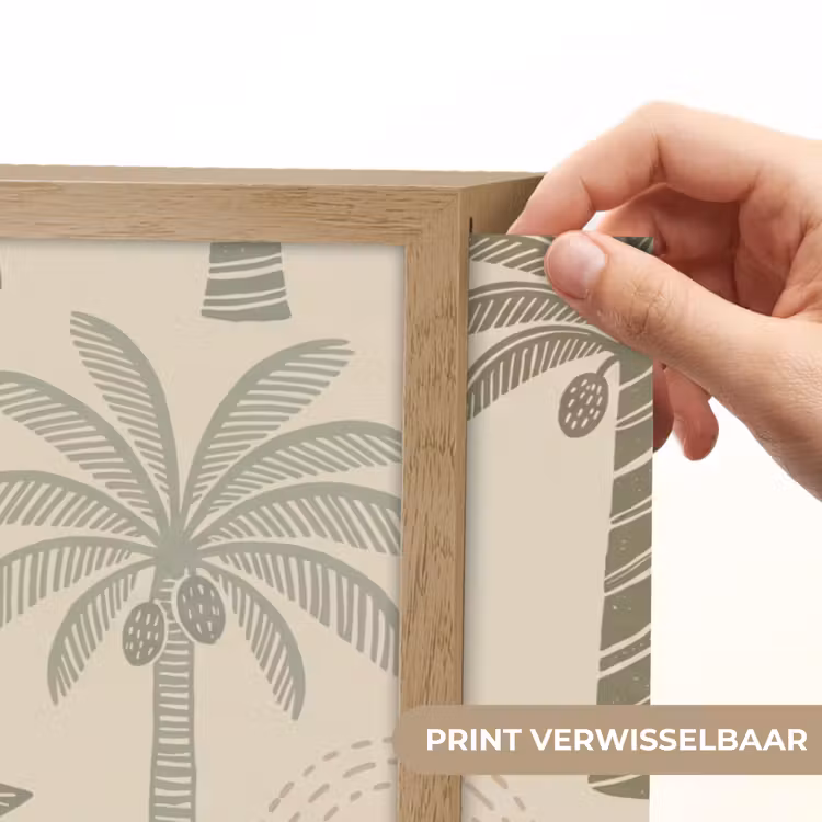 Lightbox - Wandlamp - Palmbomen - Patroon - Tropisch - Beige — 5