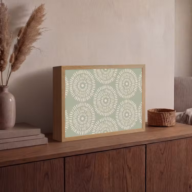 Lightbox - Wandlamp - Patroon - Cirkels - Abstract - Modern - Groen — 4