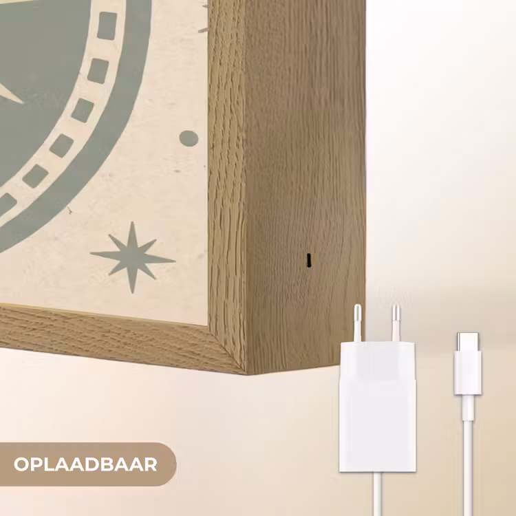 Lightbox - Wandlamp - Zon - Sterren - Astrologie - Vintage - Groen — 7
