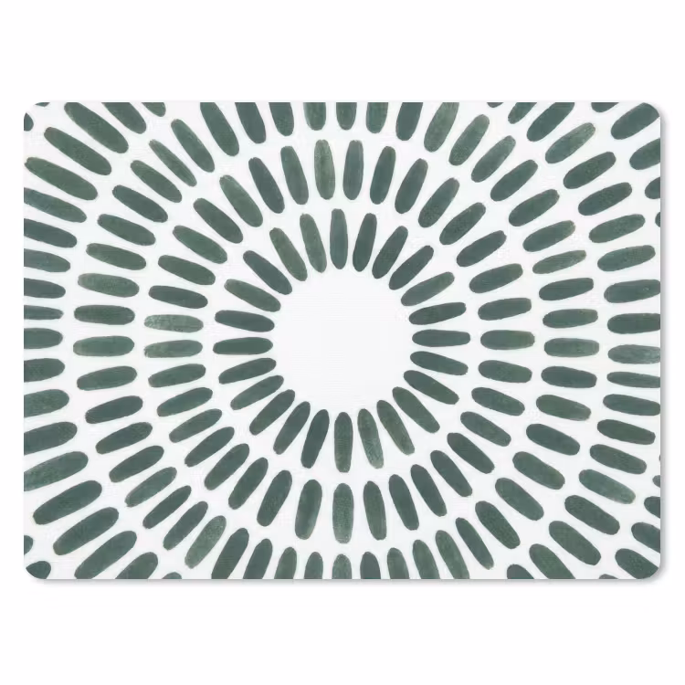 Muismat - Abstract - Cirkel - Patroon - Modern - Groen — 1