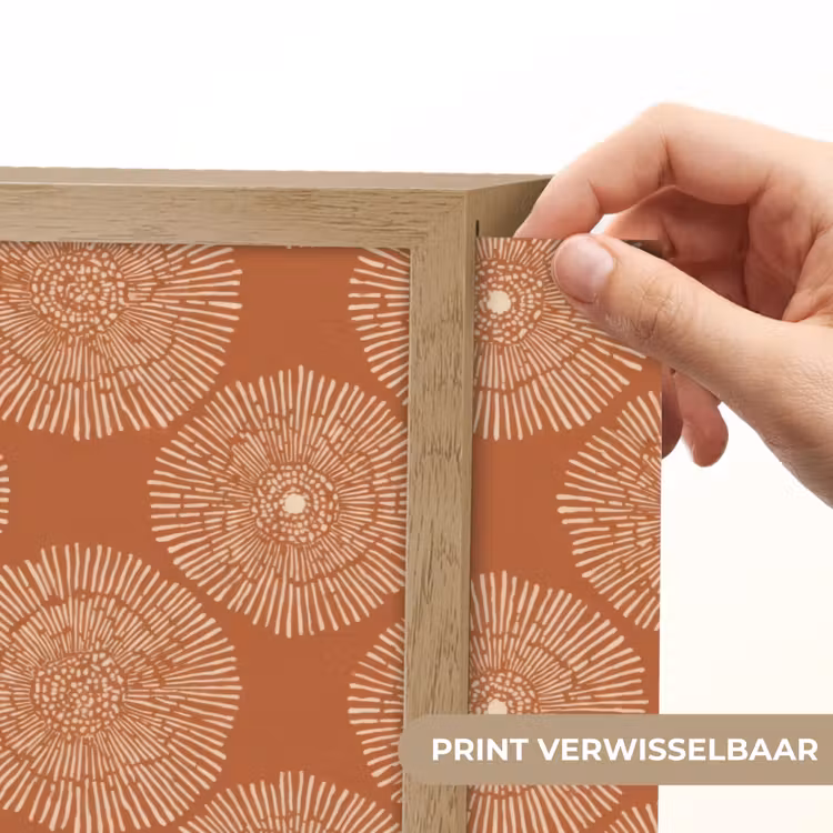 Lightbox - Wandlamp - Cirkels - Grafisch - Patroon - Terracotta — 5