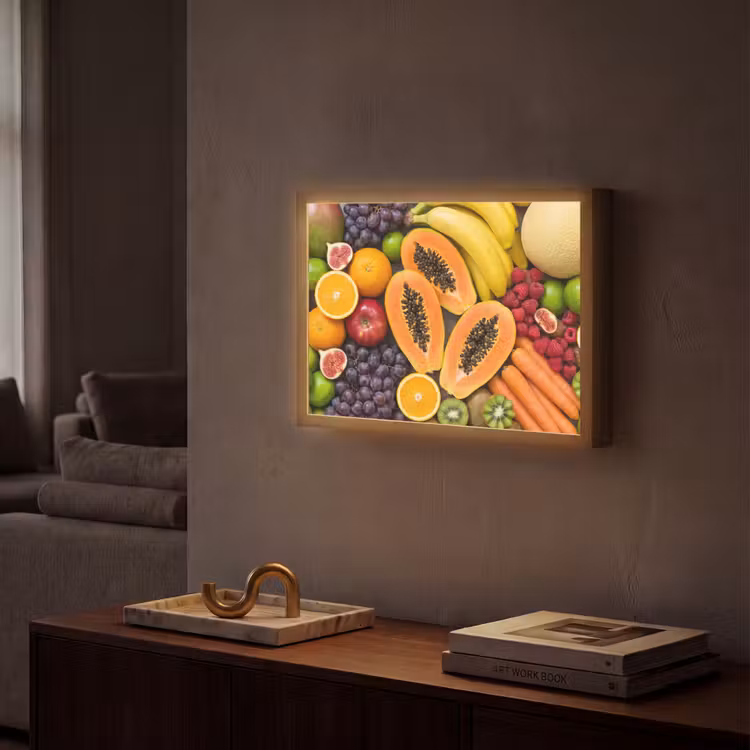 Lightbox - Wandlamp - Eten - Fruit - Groenten - Vers - Kleurrijk — 2