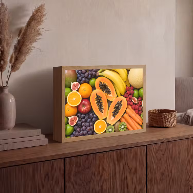 Lightbox - Wandlamp - Eten - Fruit - Groenten - Vers - Kleurrijk — 4