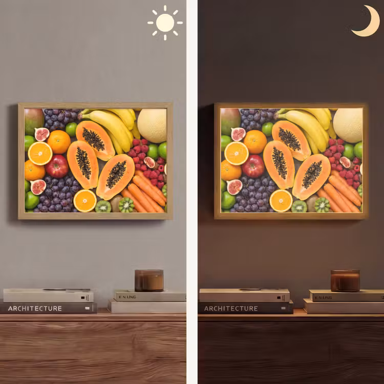 Lightbox - Wandlamp - Eten - Fruit - Groenten - Vers - Kleurrijk — 6