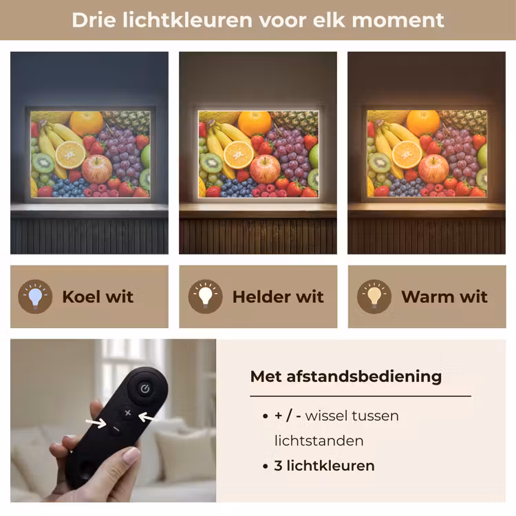 Lightbox - Wandlamp - Eten - Fruit - Vers - Kleurrijk - Voeding — 8