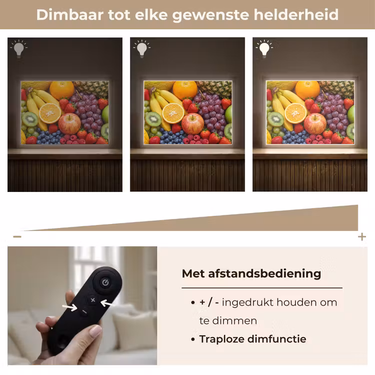 Lightbox - Wandlamp - Eten - Fruit - Vers - Kleurrijk - Voeding — 9