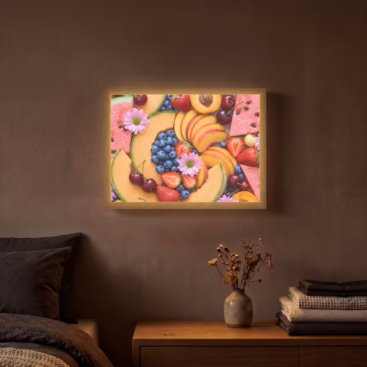 Lightbox - Wandlamp - Eten - Fruit - Zomer - Kleurrijk — 3