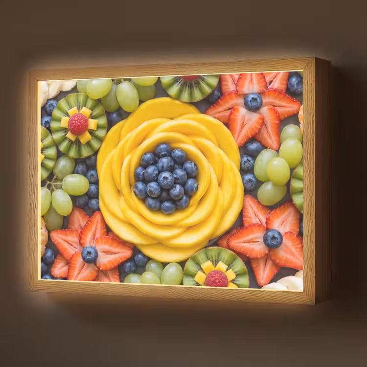 Lightbox - Wandlamp - Fruit - Arrangement - Gezond - Kleurrijk - Eten — 1