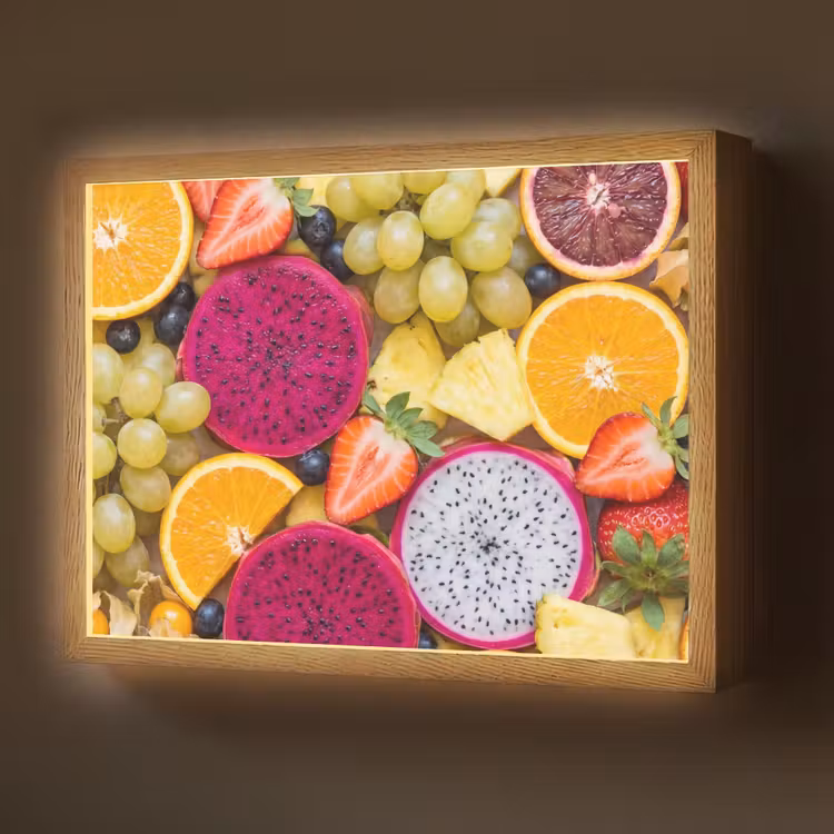 Lightbox - Wandlamp - Fruit - Assortiment - Kleurrijk - Gezondheid — 1