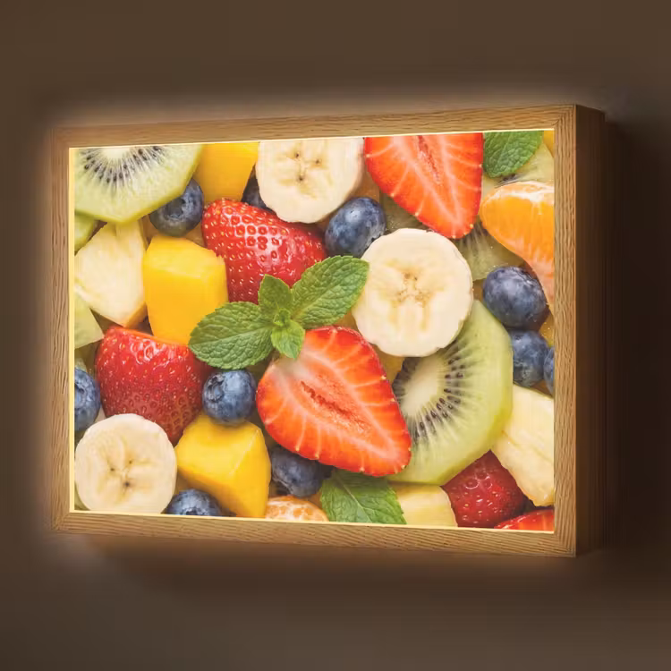 Lightbox - Wandlamp - Fruit - Plakjes - Eten - Kleurrijk — 1