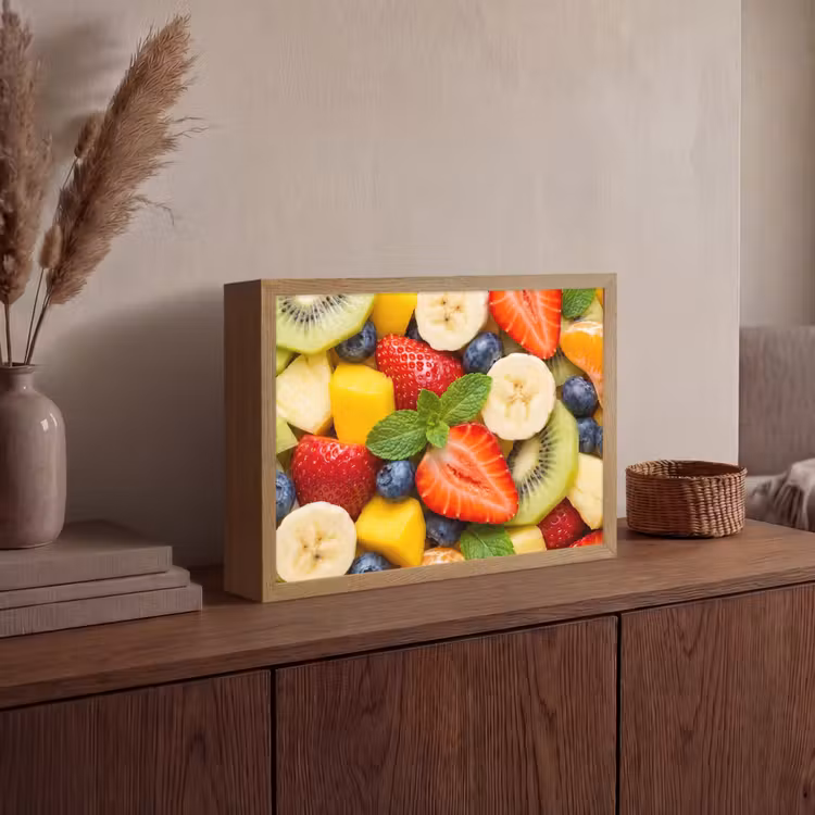 Lightbox - Wandlamp - Fruit - Plakjes - Eten - Kleurrijk — 4