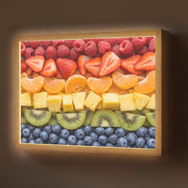 Lightbox - Wandlamp - Fruit - Regenboog - Gezond - Kleurrijk — 1