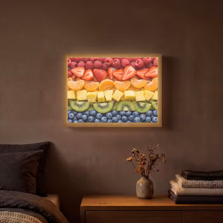 Lightbox - Wandlamp - Fruit - Regenboog - Gezond - Kleurrijk — 3