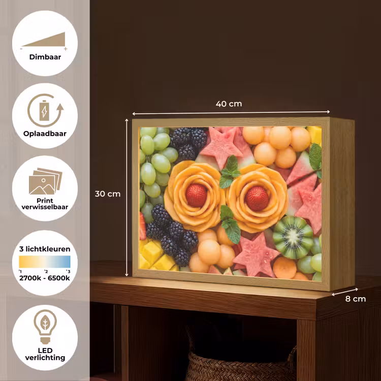Lightbox - Wandlamp - Fruit - Variatie - Kleurrijk - Vers - Eten — 10