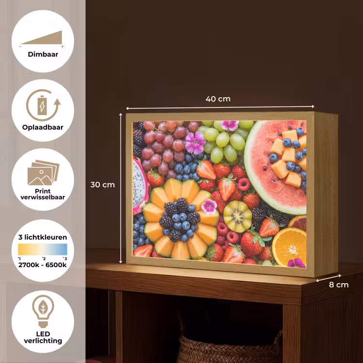 Lightbox - Wandlamp - Fruit - Vers - Variatie - Eten - Kleurrijk — 10