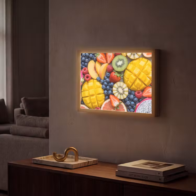 Lightbox - Wandlamp - Fruit - Versneden - Kleurrijk - Eten - Gezond — 2