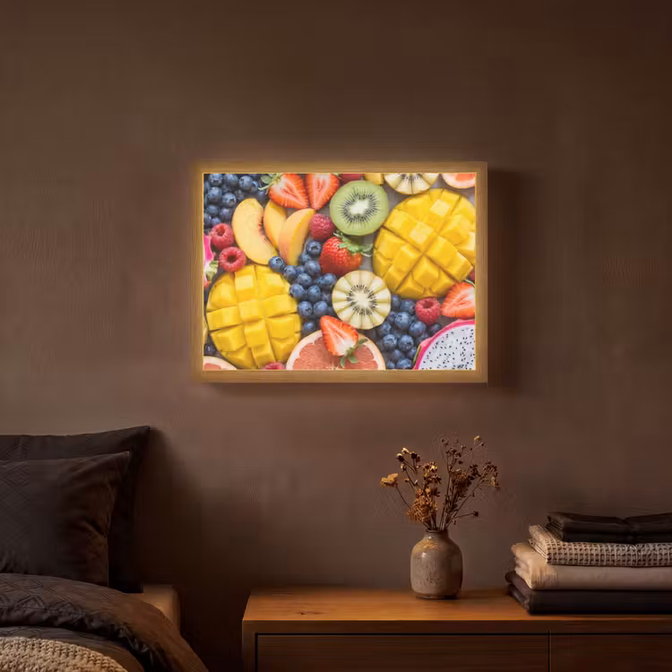 Lightbox - Wandlamp - Fruit - Versneden - Kleurrijk - Eten - Gezond — 3