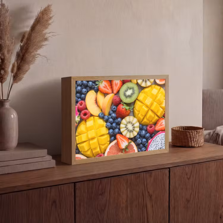 Lightbox - Wandlamp - Fruit - Versneden - Kleurrijk - Eten - Gezond — 4