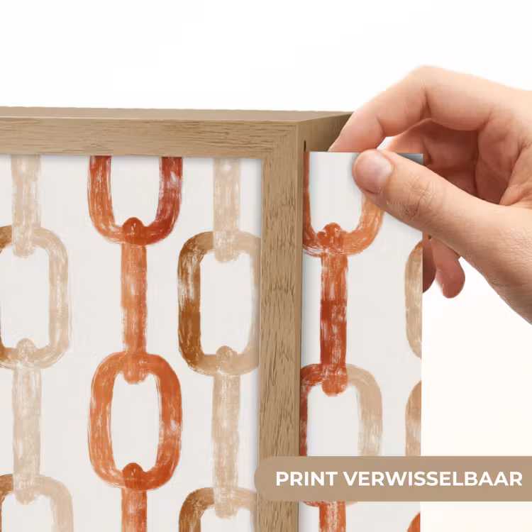 Lightbox - Wandlamp - Schakels - Patroon - Aquarel - Terracotta — 5