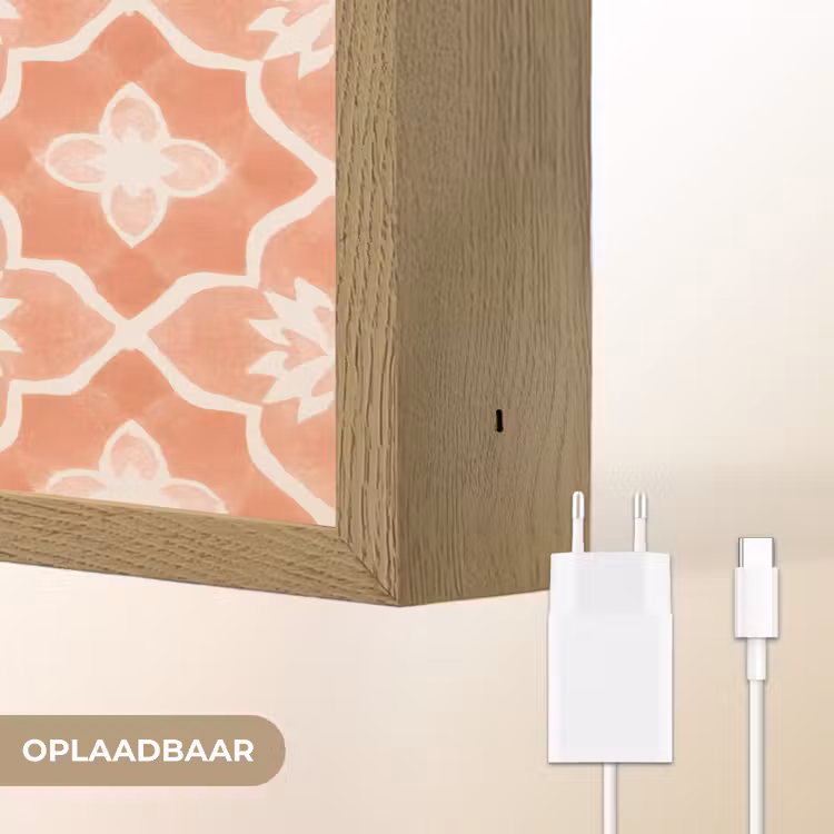 Lightbox - Wandlamp - Tegelpatroon - Arabesk - Vintage - Terracotta — 7