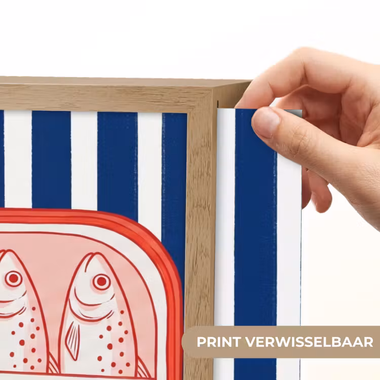 Lightbox - Wandlamp - Eten - Vis - Blik - Illustratie - Rood — 5