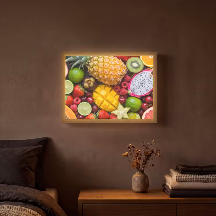 Lightbox - Wandlamp - Fruit - Assortiment - Vers - Gezond - Kleurrijk — 3