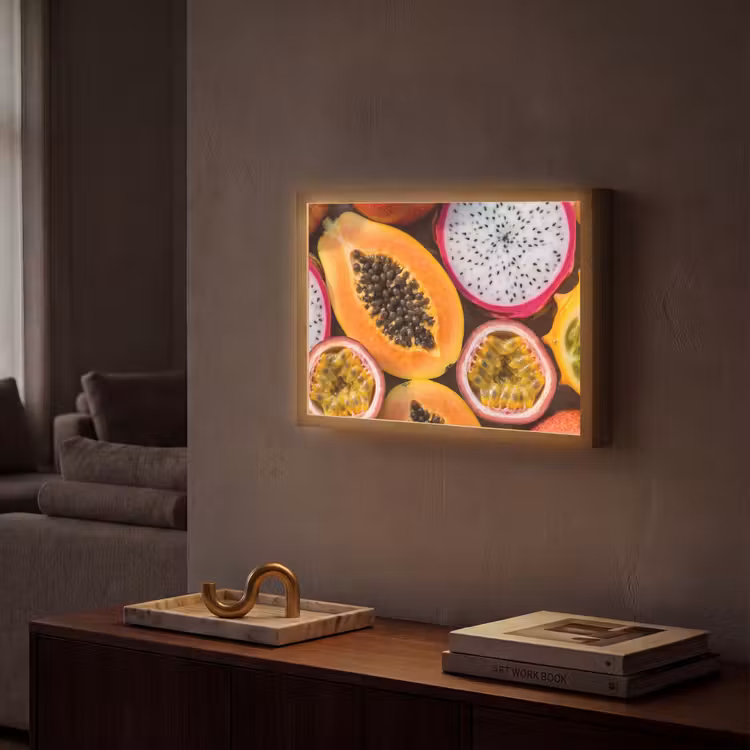 Lightbox - Wandlamp - Fruit - Geopend - Tropisch - Eten - Kleurrijk — 2