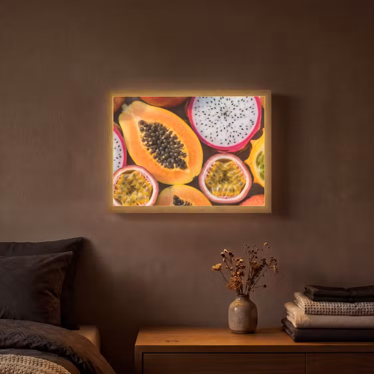 Lightbox - Wandlamp - Fruit - Geopend - Tropisch - Eten - Kleurrijk — 3